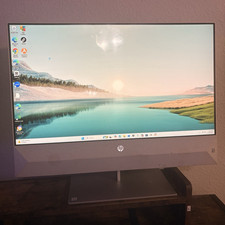 HP All-in-One Desktop PC Windows 11 White w/ Keyboard  Mouse