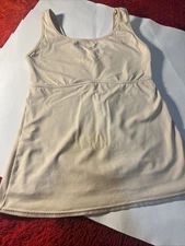 Flexees by Maidenform Medium Nude One Fabulous Body Molded Cami Tank High Top