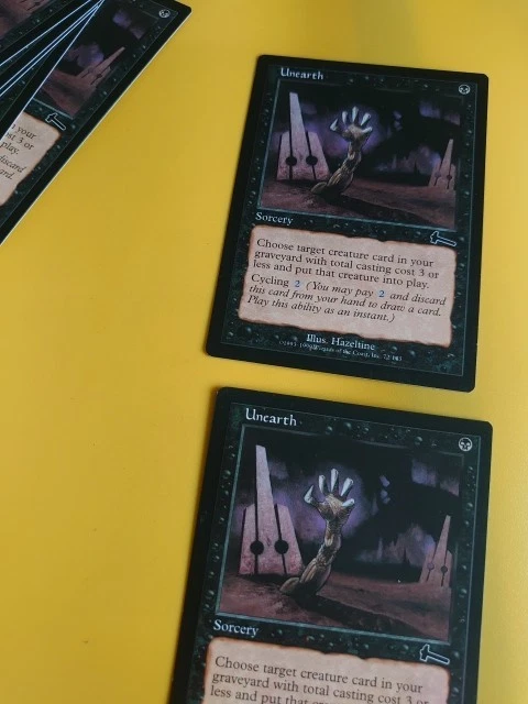 Unearth x2  Urza's LEgacy Sorcery Magic the Gathering 2 Card. - Image 4 of 4