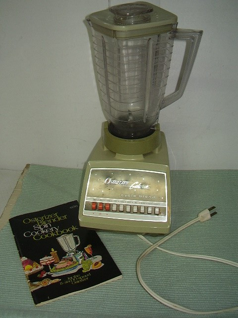 Vintage Osterizer Blender Cycle Blend 869-15F Avocado  Tested & Working USA