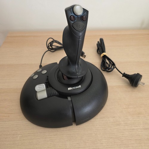 Microsoft Sidewinder Force Feedback 2 X08-58736 USB Flight Game Joystick - Picture 3 of 14