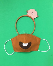 Party Mask Headband animal ears costume BT21 Shooky Cookie BTS Suga kpop gift