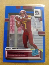 2022 Donruss Rated Rookie Blue Press Proof Jahan Dotson RC #310