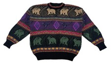 Vintage Jac-Tion Australian Wool 3D Knit Sweater Koalas Read Desc 