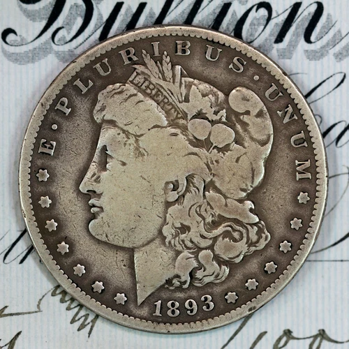 * 1893-S * CHOICE VG+/FINE MORGAN SILVER DOLLAR * FROM ORIGINAL COLLECTION