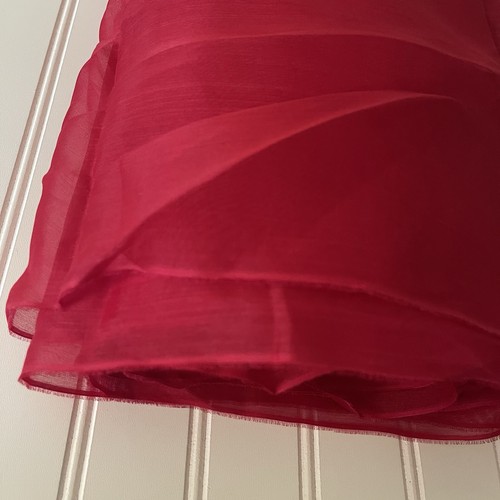 SILK, RED FABRIC 5 Yards x 21 Inches Wide or 180 Inches x 21 Wide - Picture 12 of 14