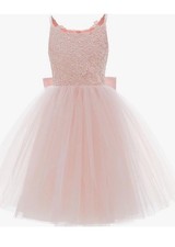 Wedding Flower Girls Lace Tulle Ball GownsFirst Dresses sz 12-13 pink