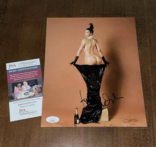 🔥RARE Kim Kardashian Signed 8x10 Photo JSA CERT  Model SUPER SEXY 😍😍🔥🔥🔥