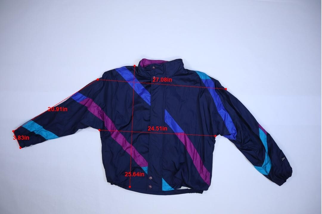 VIntage Christian Dior 2 Piece Color Block Lined Windbreaker Track