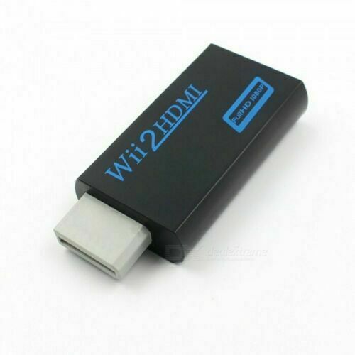 Tragbarer Wii zu HDMI Wii2HDMI Full HD Konverter Audio Ausgang Adapter TV schwarz 19 - Bild 1 von 9