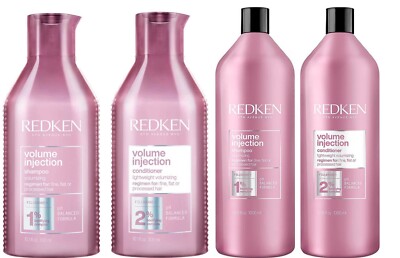 Redken Volume Injection Shampoo und Conditioner 300ml-1000m-lOptionen