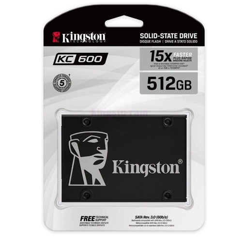 Kingston 2.5" SSD KC600 256GB 512GB 1TB 2T SATA 3 Unidad de Estado Sólido SKC600MS Lote - Imagen 5 de 16