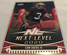 2020 Sage Hit Football Cam Akers Florida State Seminoles Next Level Red RC #97