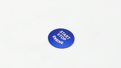 Aluminum Keyless Start Engine Stop Push Button Stickers Cover Trim Com
