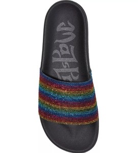 colorful slide sandals