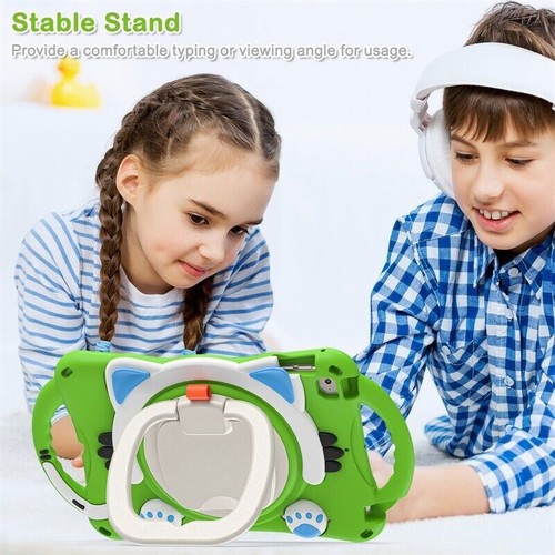 Kids Shockproof Silicon Case Cover For iPad 9 10 th Gen ipad Mini / ipad Air Pro - Picture 77 of 108