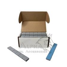 1 Box of Gray 1/2 Oz (0.5 Oz) Wheel Weights Stick-on Adhesive Tape 9 Lbs 288 Pcs