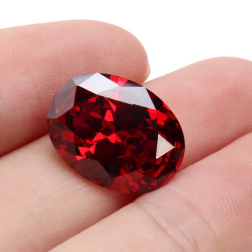 	UNHEATED 13.89CT PIGEON BLOOD RED RUBY 12X16MM DIAMOND OVAL CUT LOOSE GEMS USA - Picture 1 of 8