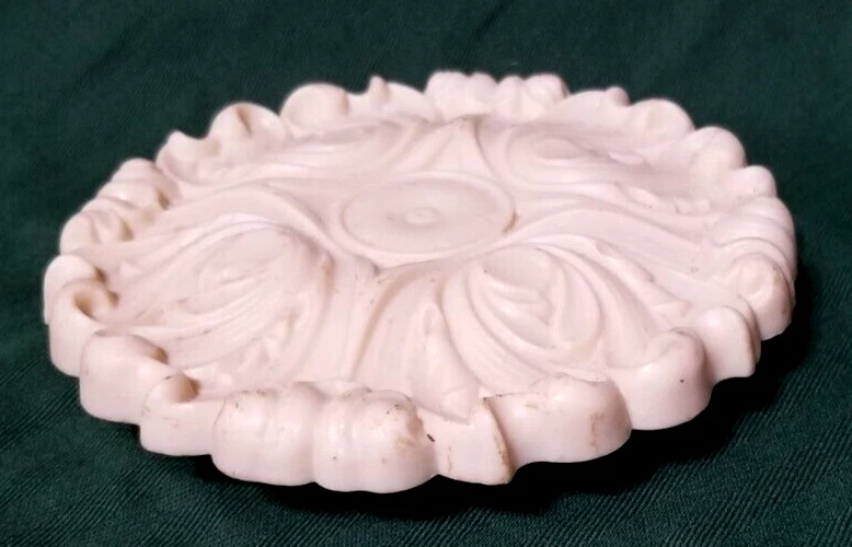 Vtg Ornate Neoclassical Plastic Ceiling Petal Medallion Rosette MCM 6" Acanthus - Изображение 3 из 4