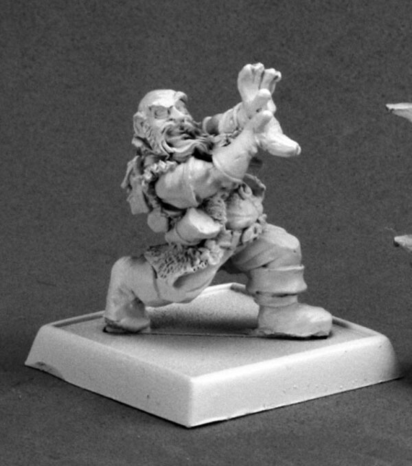 Reaper Miniatur: Warlord Gilok Onyxfist – Zwergen-Zauberer, 28 Mm Maßstab, Unbemalt