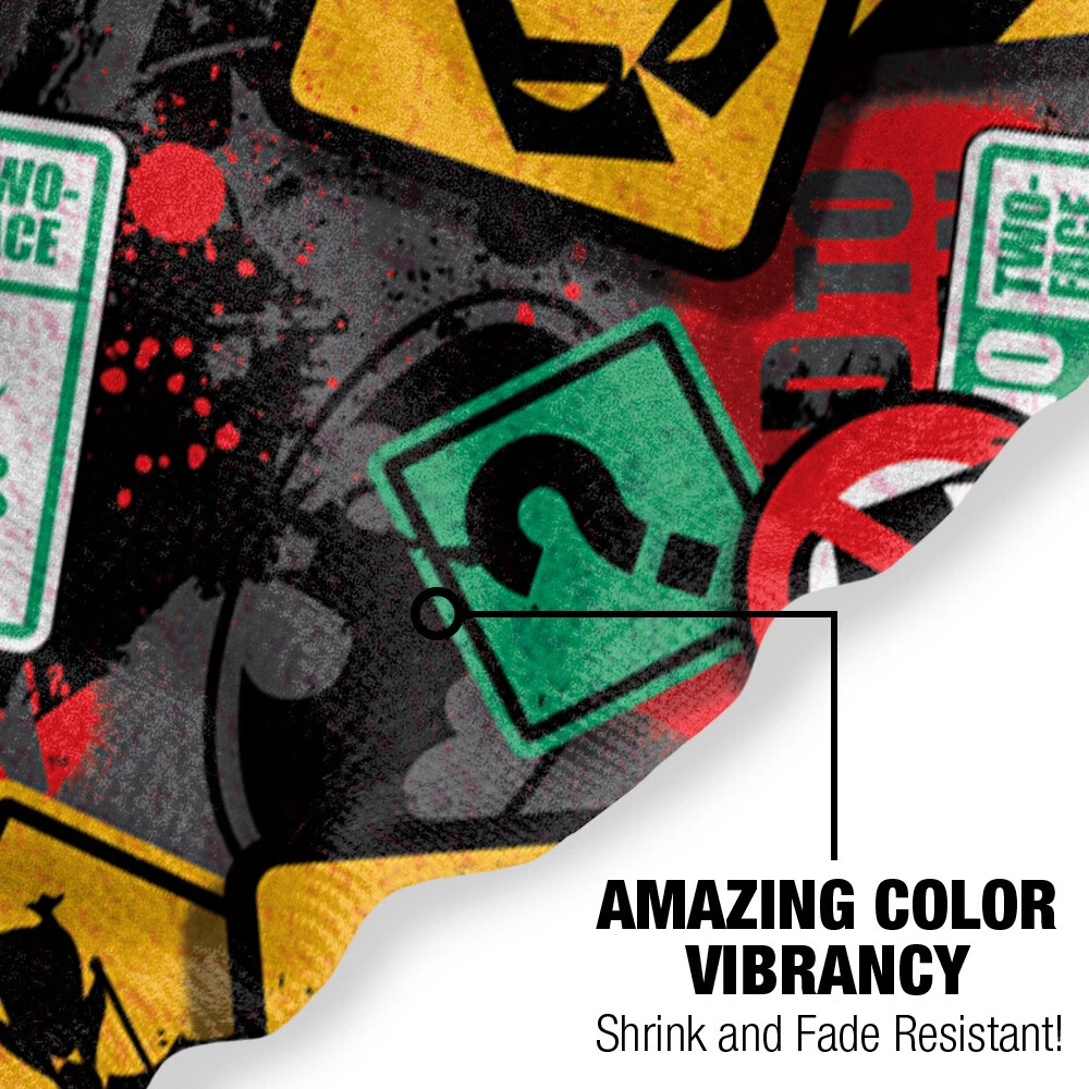 Batman Street Sign Pattern Officially Licensed Beach Towel 30"x60"