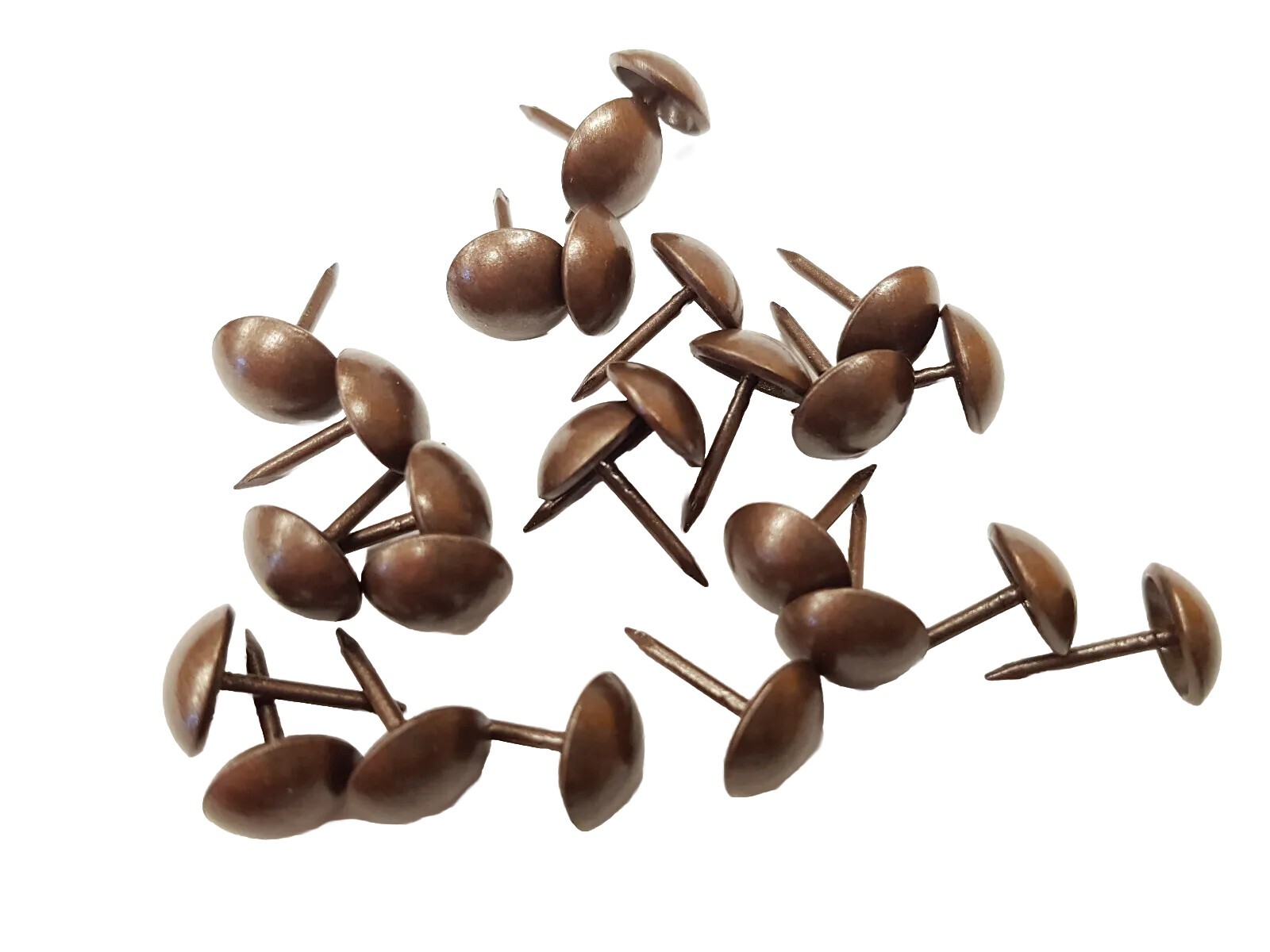 100 UPHOLSTERY NAILS OXIDIZED FURNITURE STUDS TACKS Heico 1660 PINS