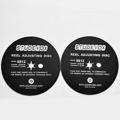 2x Trident NAB Adapter 98mm*1.2mm Spacer For Reel to Reel Tape Recorders