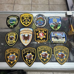 Wyoming Highway Patrol Police Sheriff Marshal Corrections Patch Bundle Lot x12