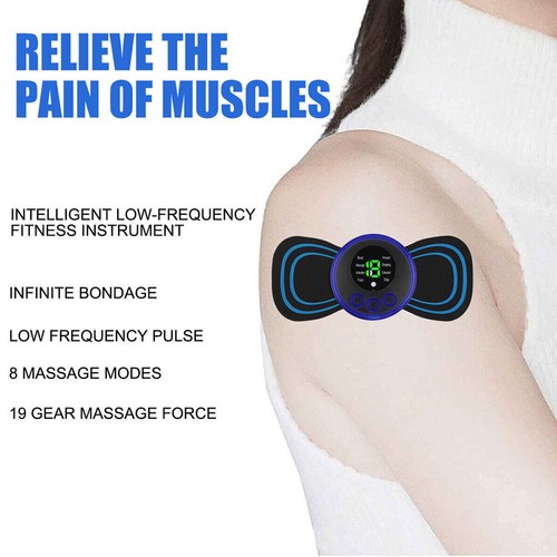 Pulse Tens Unit EMS Massager Back Full Body Muscle Stimulator Pain Relief Device - Picture 8 of 15
