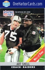 1990 Pro Set Los Angeles Raiders #161c Art Shell