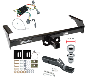 Trailer Tow Hitch For 98-04 Nissan Frontier Complete Pkg w/ Wiring & 1