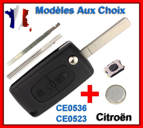 Coque De Remplacement Pour Télécommande De Clé CITROËN C2/C3/C4/C5/C6/DS3 - Modèle CE0536 - Neuf
