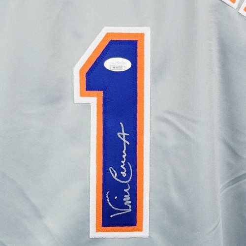Vince Coleman Signed New York Grey Baseball Jersey (JSA) - Picture 2 of 3