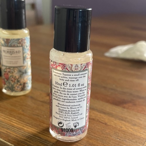 5 William Morris Travel Size Body Wash, Lotion, Bath Salts .51 and 1 ounce sizes - Picture 6 of 10