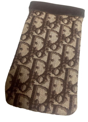 Christian Dior Sunglasses Case Trotter Oblique Pattern Vintage