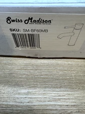 Swiss Madison SM-BF60MB Ivy 1.2 GPM 1 Hole Bathroom Faucet, Matte Black