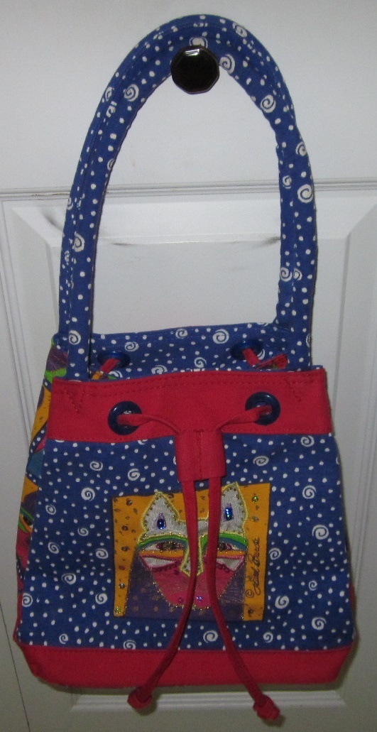 Laurel Burch Small Cat Cats Faces Bag / Tote / Purse