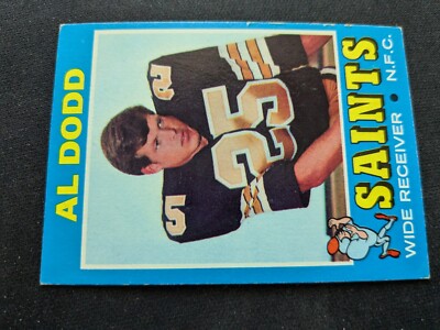 1971 Topps Football Card # 146 Al Dodd - New Orleans Saints (VG/EX) | eBay
