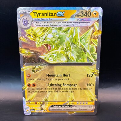 Tyranitar ex 066/197 Obsidian Flames Double Rare NM Pokemon