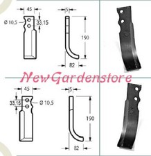 Kit zappe ricambi originali GOLDONI cassone fresa motocoltivatore 22 00070921