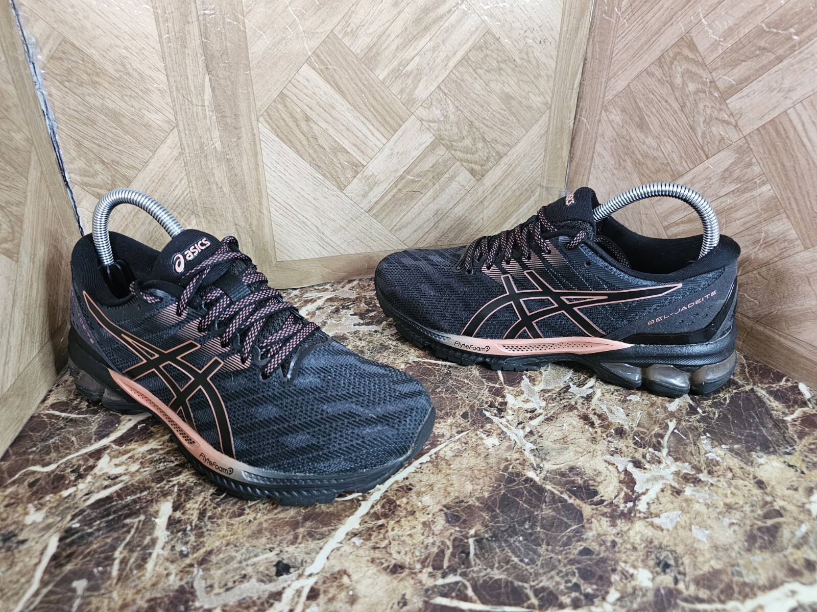 Asics Women's Geljadeite Running Training Black Sho… Gem