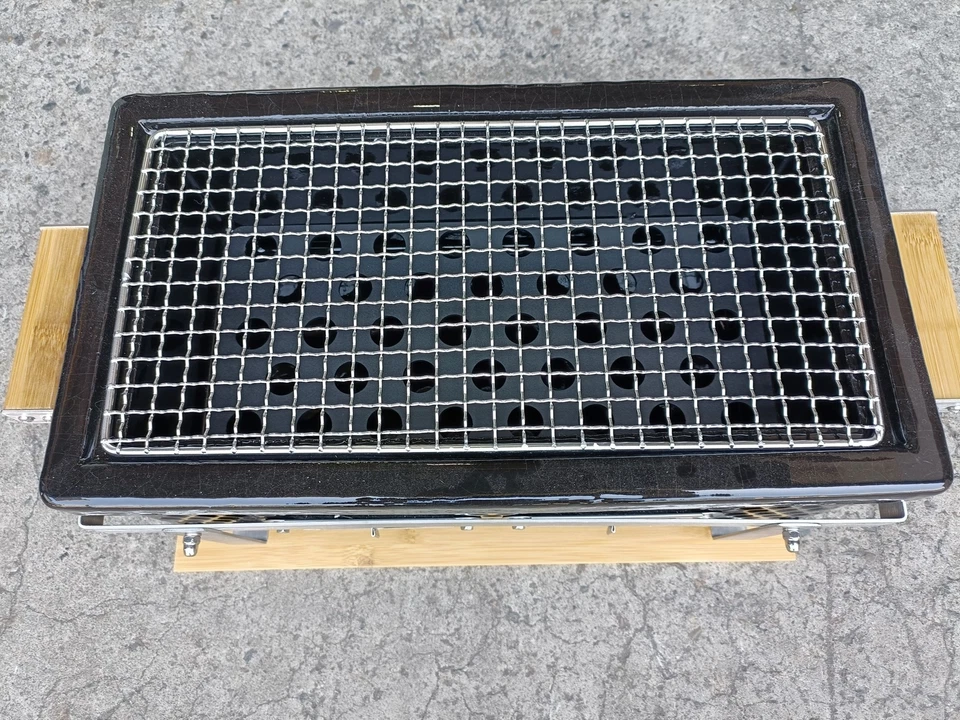 NEW PREMIUM JAPANESE YAKINIKU HIBACHI BBQ GRILL - CERAMIC RECTANGLE - image 3 of 4
