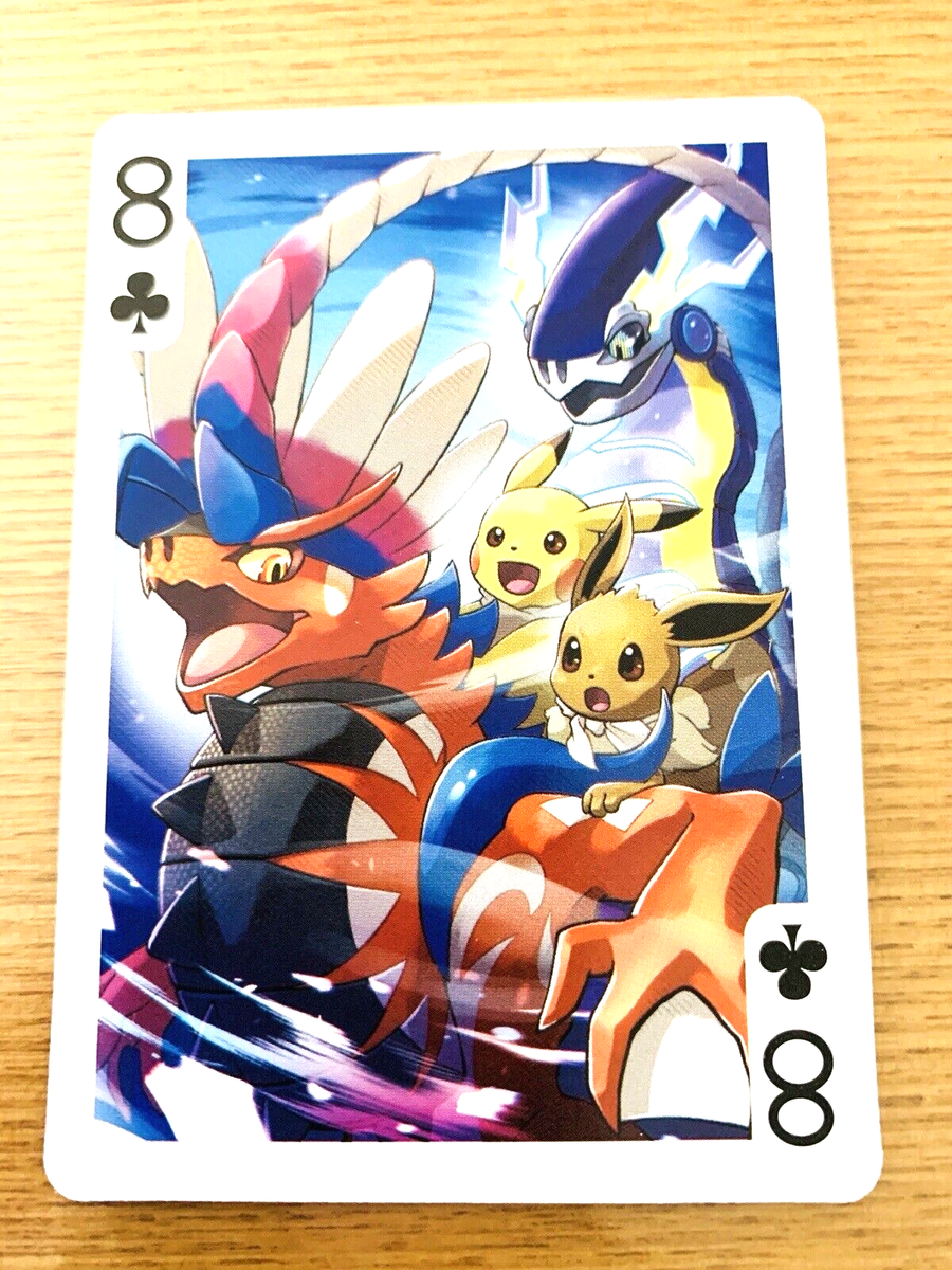 Koraidon Miraidon Pikachu Pokemon Playing cards Poker card PALCITY