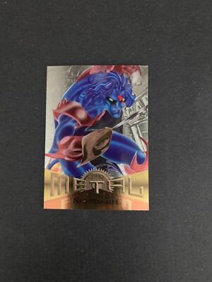 1995 FLEER MARVEL METAL SILVER FLASHERS # 7 NIGHTCRAWLER MINT++