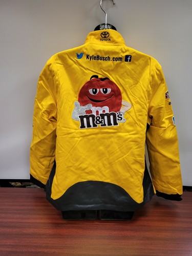 Kyle Busch #18 M&Ms Women's 2019 Replica Uniform Snap Up Pit Jacket - 第 2/2 張圖片