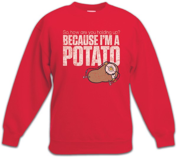 Suéter Because I'm A Potato Kinder Fun Portal Gamer Divertido Video Admin Patata