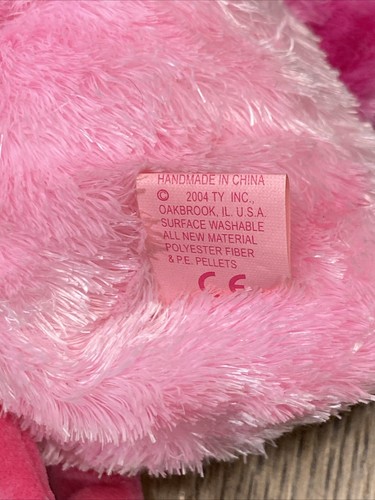 2004 RARE & RETIRED TY PINKYS BEANIE BABY~CHENILLE THE PINK EASTER CHICK 6"~NEW - 第 9/10 張圖片