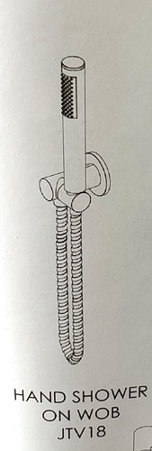 NEW Johnson Suisse Venezia Hand Shower With Bracket – Brushed Nickel -JTV18PBN - Picture 3 of 10