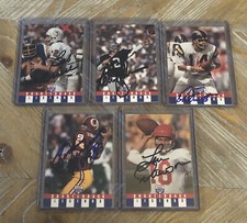 LOT OF (29) SIGNED AUTOGRAPHED 1991 QUARTERBACK LEGENDS FOOTBALL CARDS