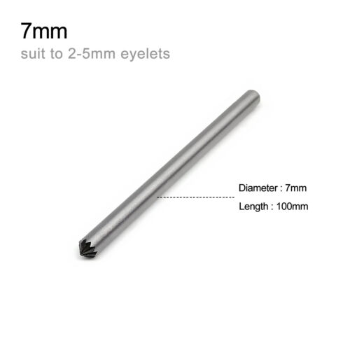 3-20mm Eyelets Grommet Ring Air Hole Semi Hollow Rivet Flowering Punch Tool Rod - Picture 11 of 21